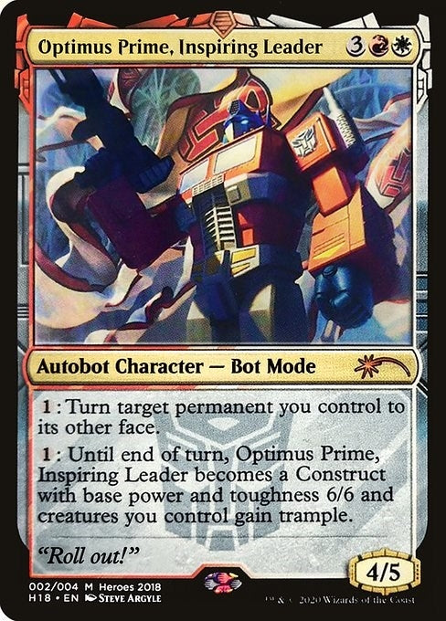 Image for Optimus Prime, Inspiring Leader (2) (UMP) - Magic: The Gathering