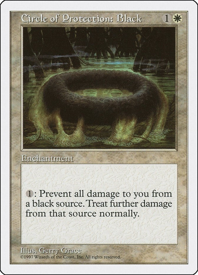 Image for Circle of Protection: Black (5ED) - Magic: The Gathering
