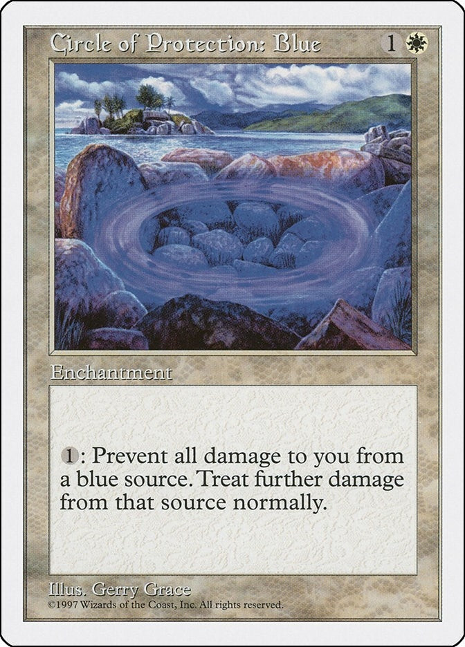 Image for Circle of Protection: Blue (5ED) - Magic: The Gathering
