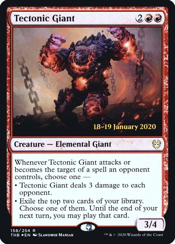 Image for Tectonic Giant (158) (PRE) - Magic: The Gathering
