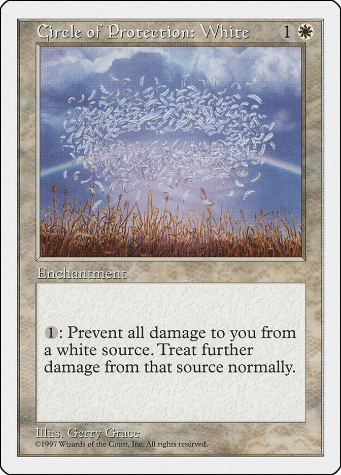 Image for Circle of Protection: White (5ED) - Magic: The Gathering