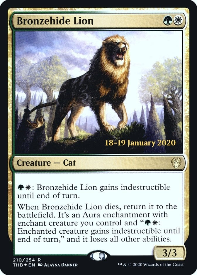 Image for Bronzehide Lion (210) (PRE) - Magic: The Gathering