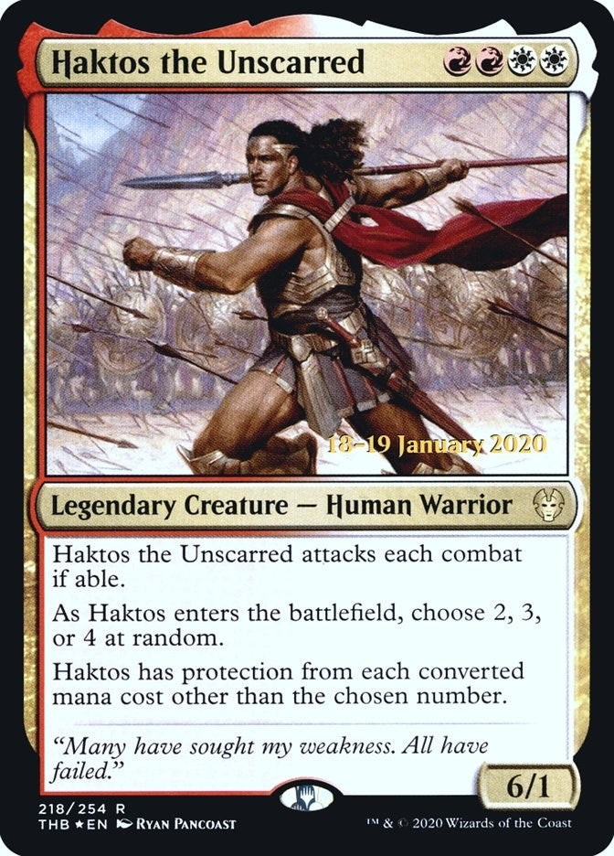 Image for Haktos the Unscarred (218) (PRE) - Magic: The Gathering