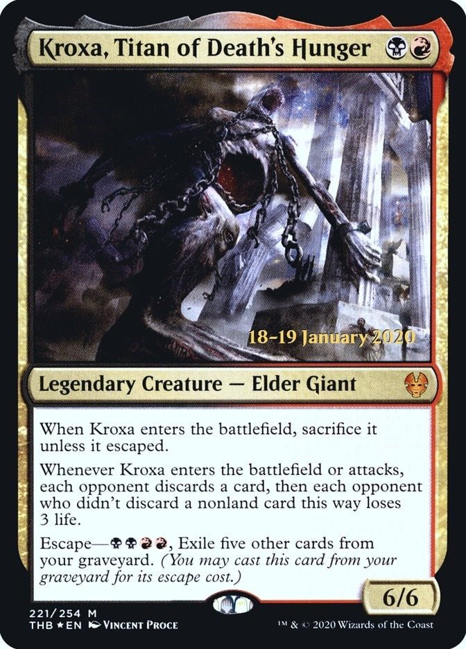 Image for Kroxa, Titan of Death's Hunger (221) (PRE) - Magic: The Gathering