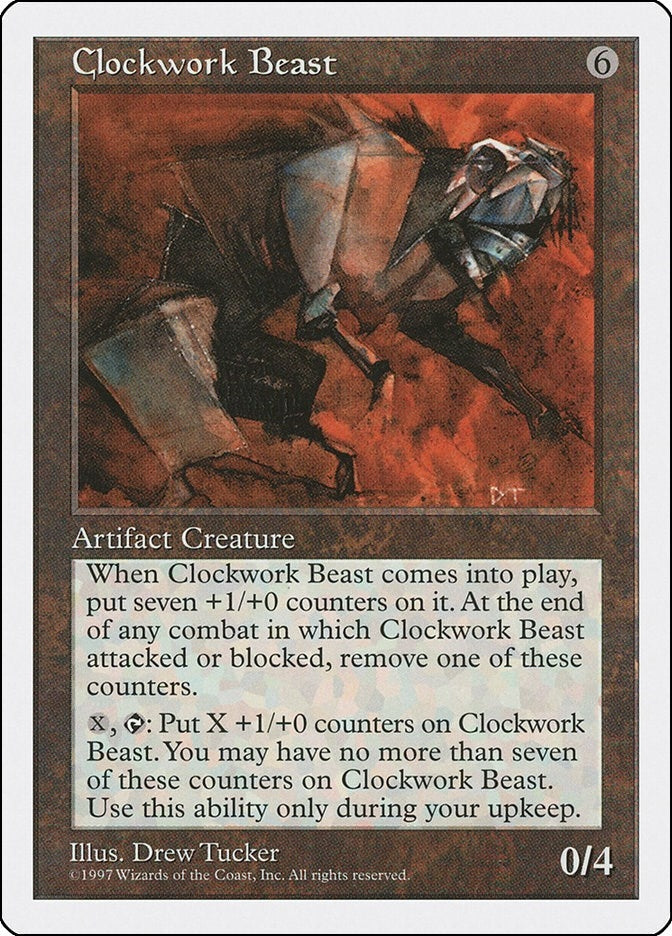 Image for Clockwork Beast (5ED) - Magic: The Gathering