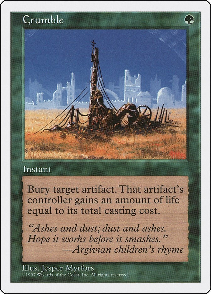 Image for Crumble (5ED) - Magic: The Gathering