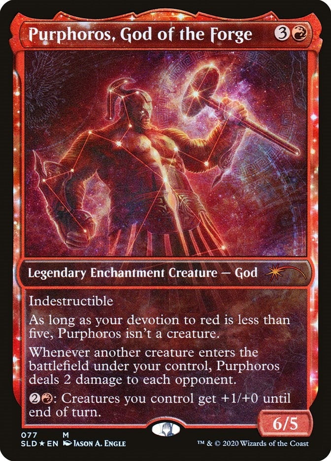 Image for Purphoros, God of the Forge (77) (SLD) - Magic: The Gathering