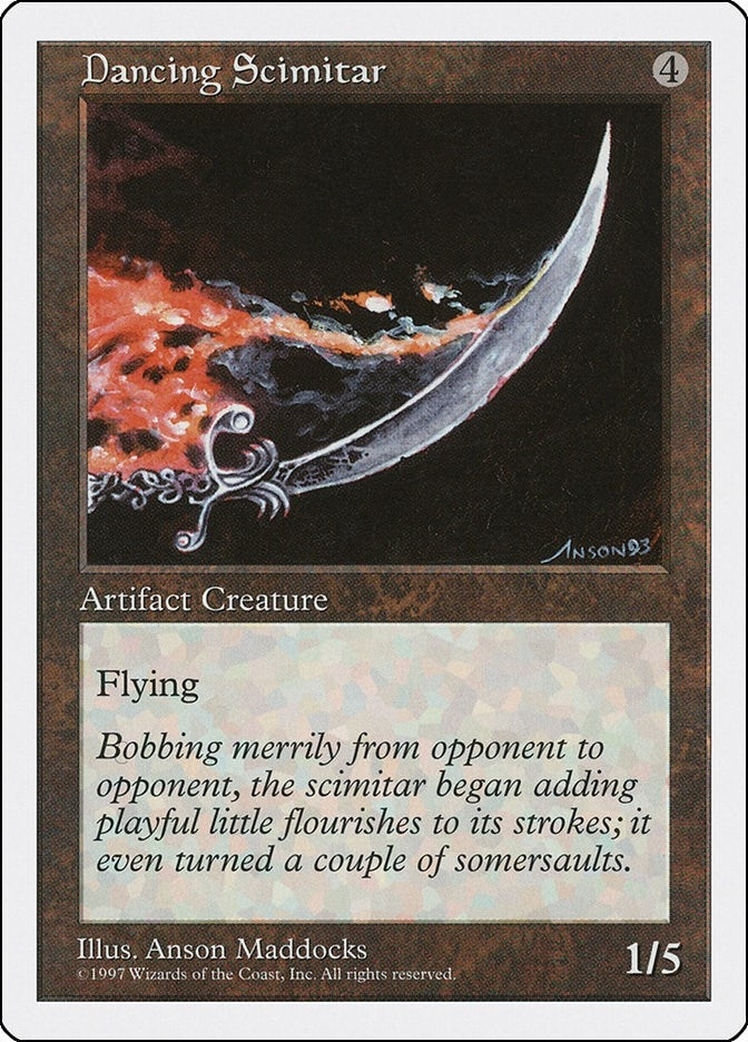Image for Dancing Scimitar (5ED) - Magic: The Gathering