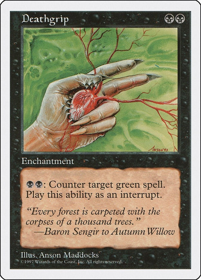 Image for Deathgrip (5ED) - Magic: The Gathering