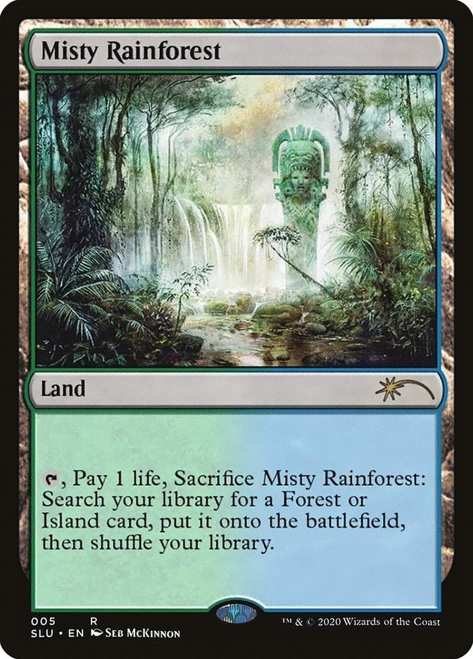 Image for Misty Rainforest (5) (SLU) - Magic: The Gathering
