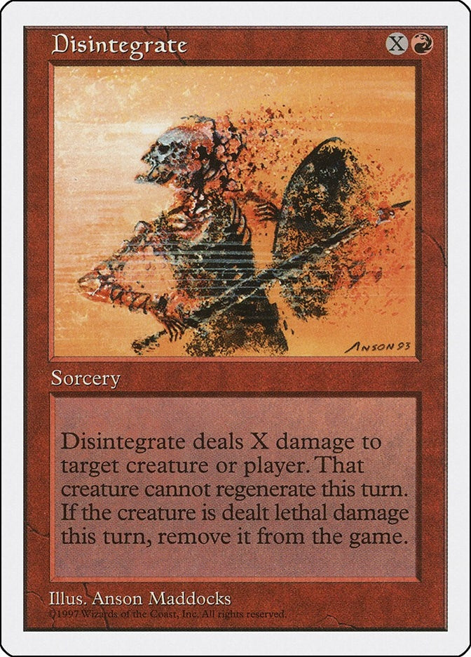 Image for Disintegrate (5ED) - Magic: The Gathering