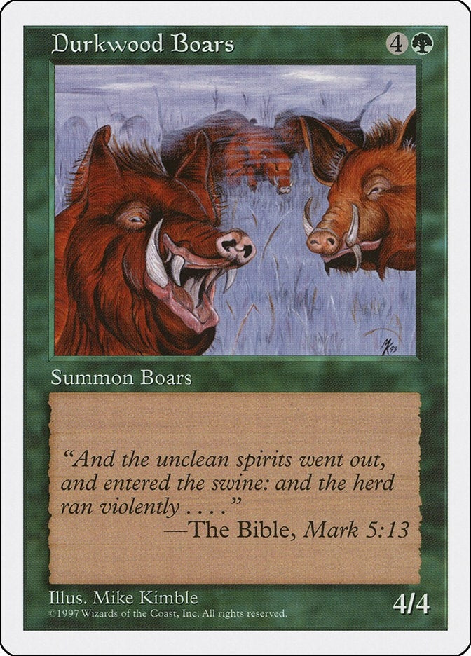 Image for Durkwood Boars (5ED) - Magic: The Gathering