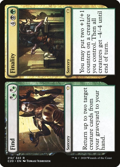 Find // Finality (212) (C20)
