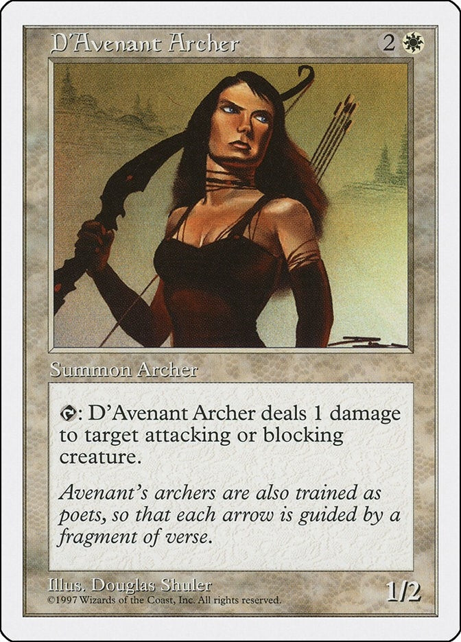 Image for D'Avenant Archer (5ED) - Magic: The Gathering