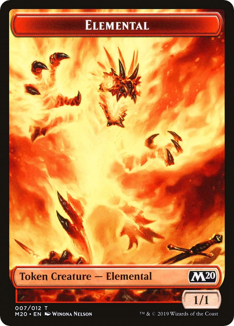 Image for Elemental // Satyr Double-Sided Token (Challenger 2020) (7 // 9) (UMP) - Magic: The Gathering