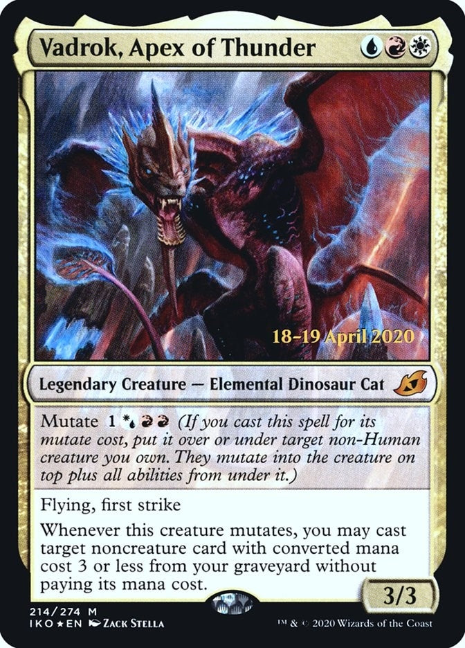 Image for Vadrok, Apex of Thunder (214) (PRE) - Magic: The Gathering
