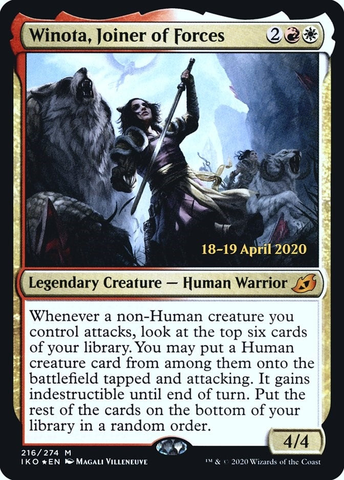 Image for Winota, Joiner of Forces (216) (PRE) - Magic: The Gathering