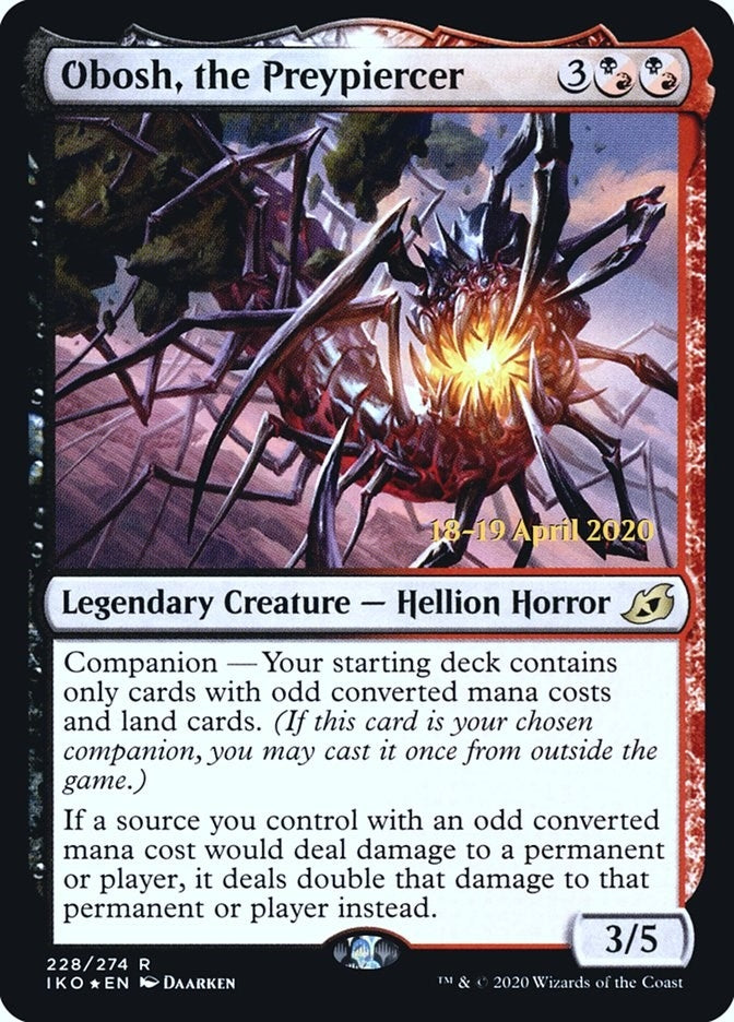 Image for Obosh, the Preypiercer (228) (PRE) - Magic: The Gathering