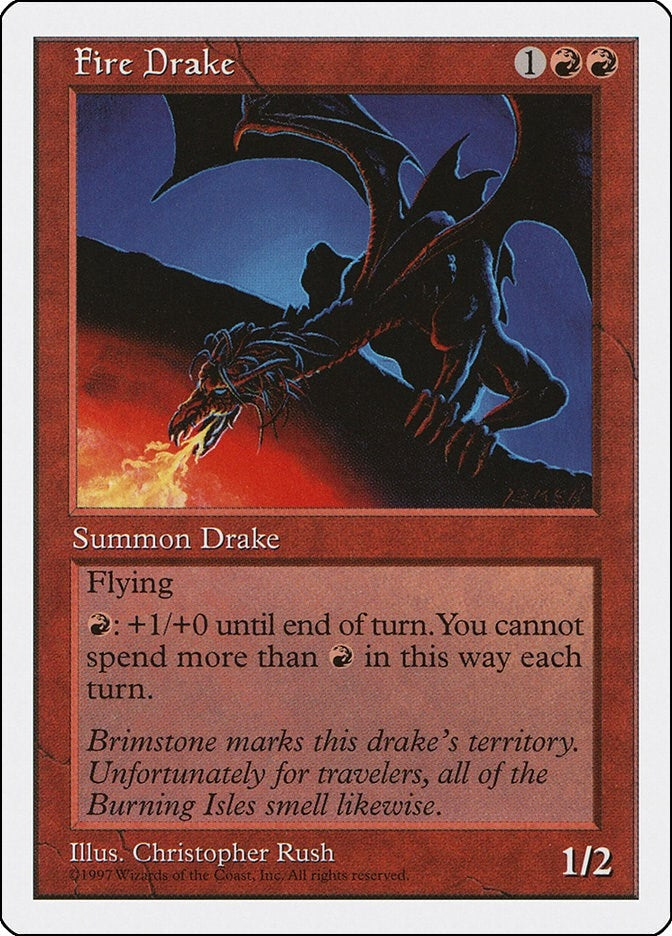 Image for Fire Drake (5ED) - Magic: The Gathering