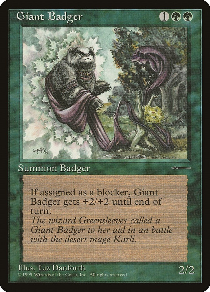 Image for Giant Badger (MEDIA) - Magic: The Gathering