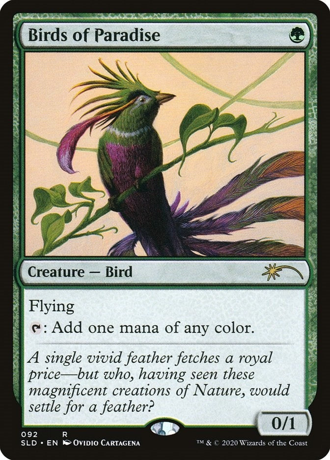 Image for Birds of Paradise (92) (92) (SLD) - Magic: The Gathering
