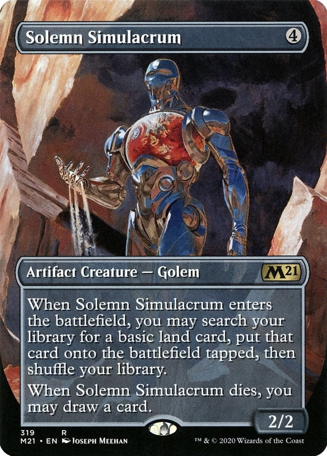 Solemn Simulacrum (Alternate Art) (319) (M21)