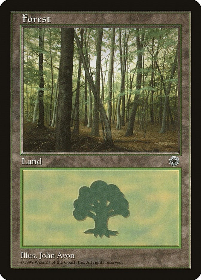 Image for Forest (Slanted Tree) (POR) - Magic: The Gathering