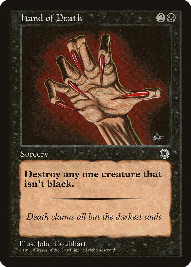 Image for Hand of Death (POR) - Magic: The Gathering
