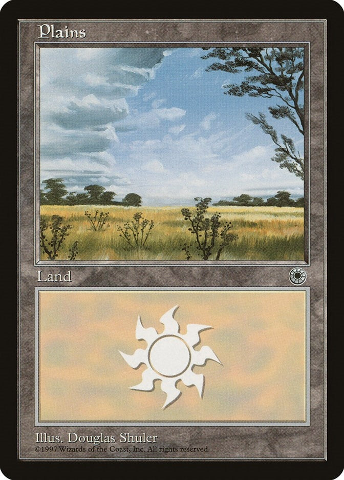 Image for Plains (Clouds Left) (POR) - Magic: The Gathering