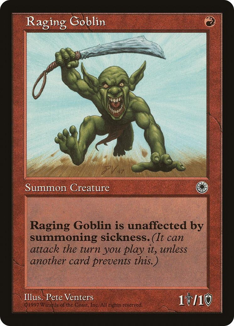 Image for Raging Goblin (POR) - Magic: The Gathering