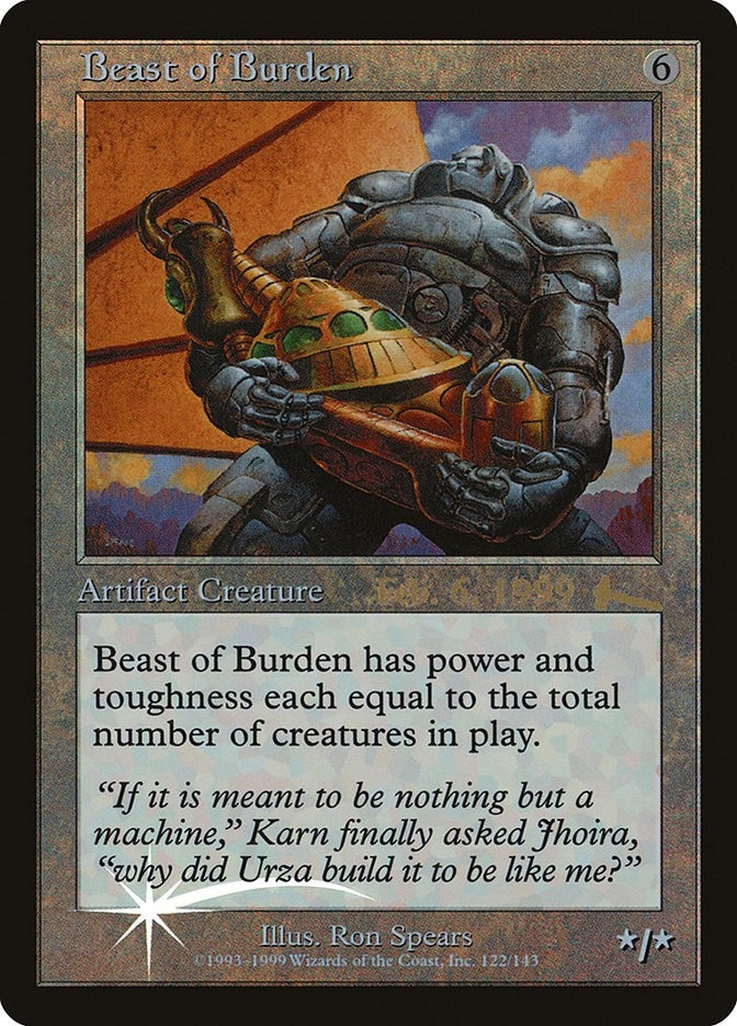 Image for Beast of Burden (5) (PRE) - Magic: The Gathering