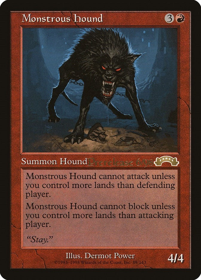 Image for Monstrous Hound (3) (PRE) - Magic: The Gathering