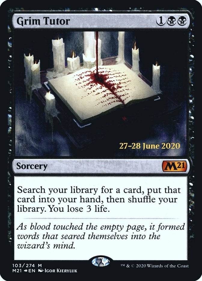 Image for Grim Tutor (103) (PRE) - Magic: The Gathering