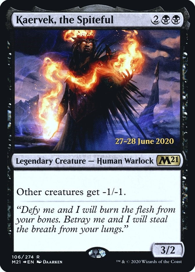 Image for Kaervek, the Spiteful (106) (PRE) - Magic: The Gathering