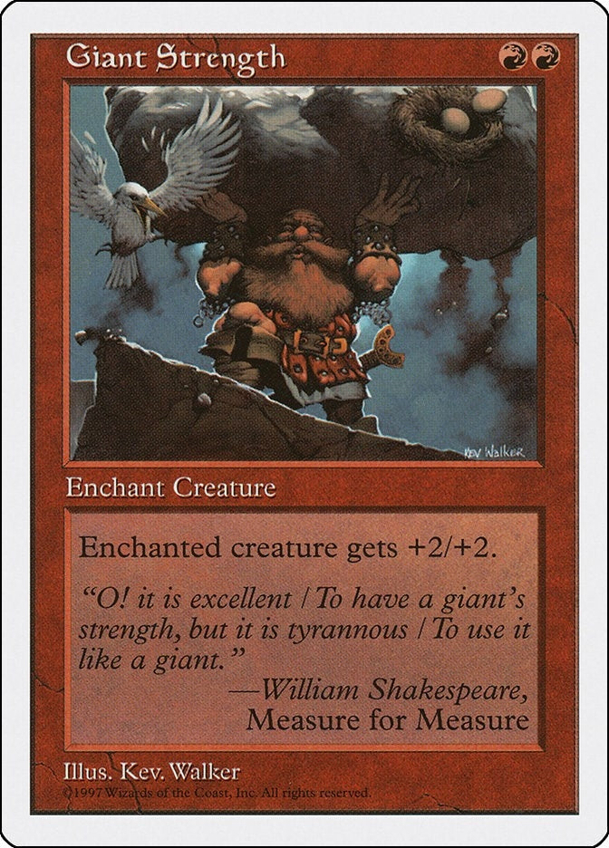 Image for Giant Strength (5ED) - Magic: The Gathering