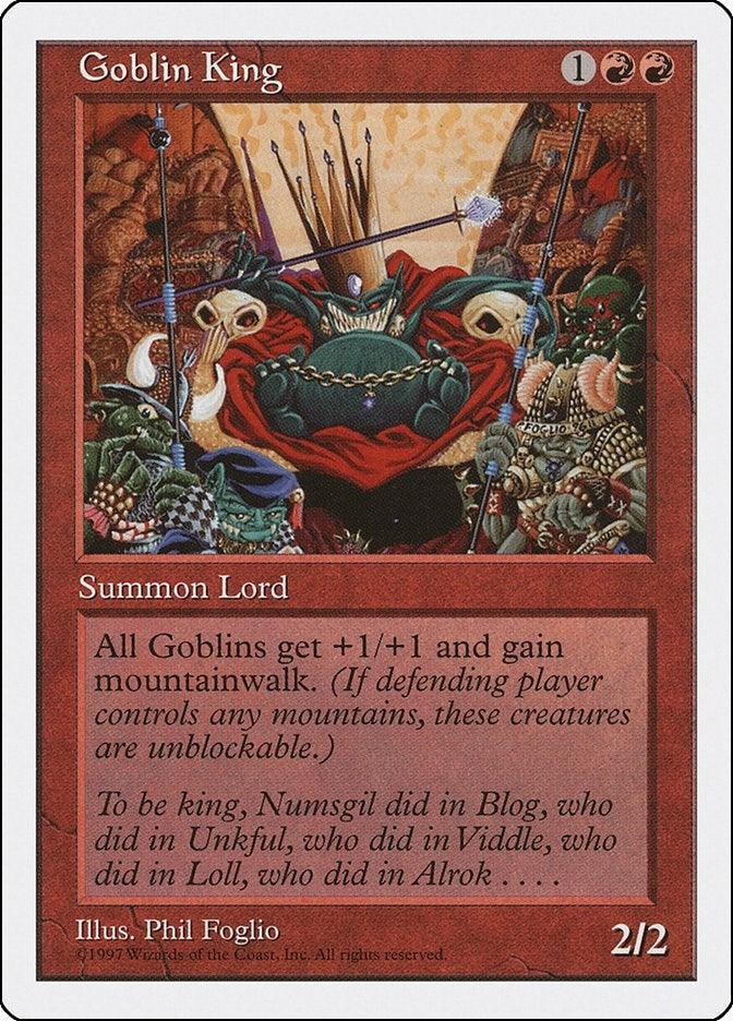 Image for Goblin King (5ED) - Magic: The Gathering