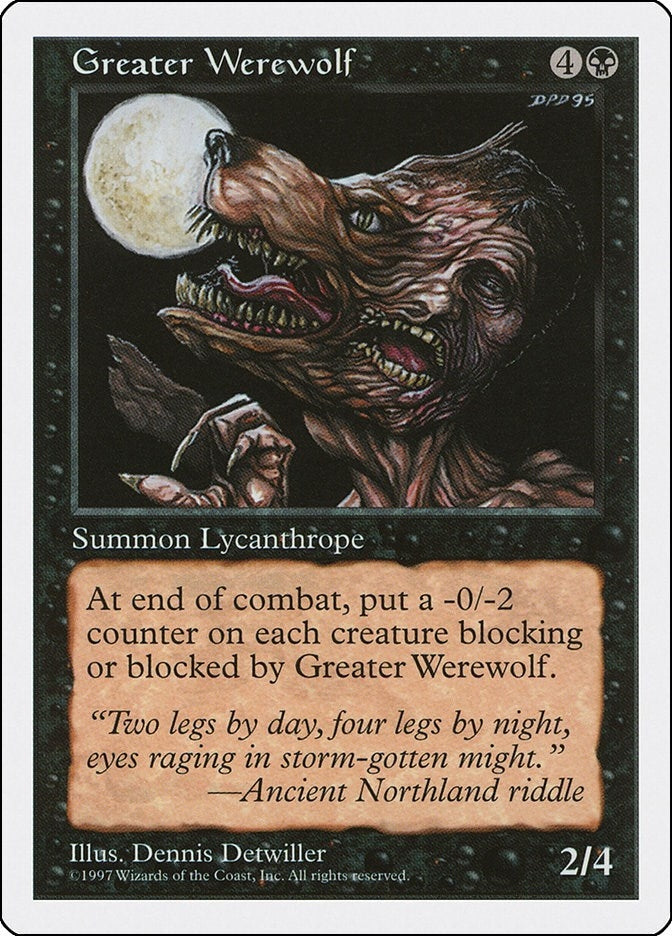 Image for Greater Werewolf (5ED) - Magic: The Gathering