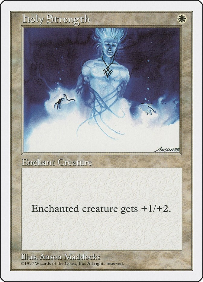 Image for Holy Strength (5ED) - Magic: The Gathering
