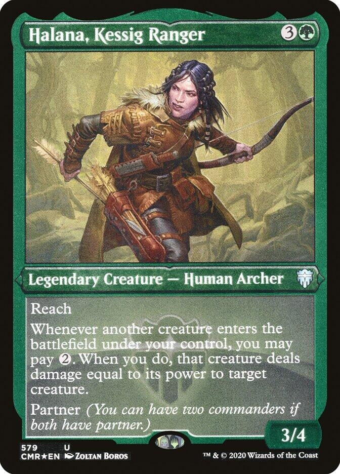 Halana, Kessig Ranger (Foil Etched) (579) (CMR)