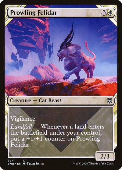 Prowling Felidar (Showcase) (294) (ZNR)