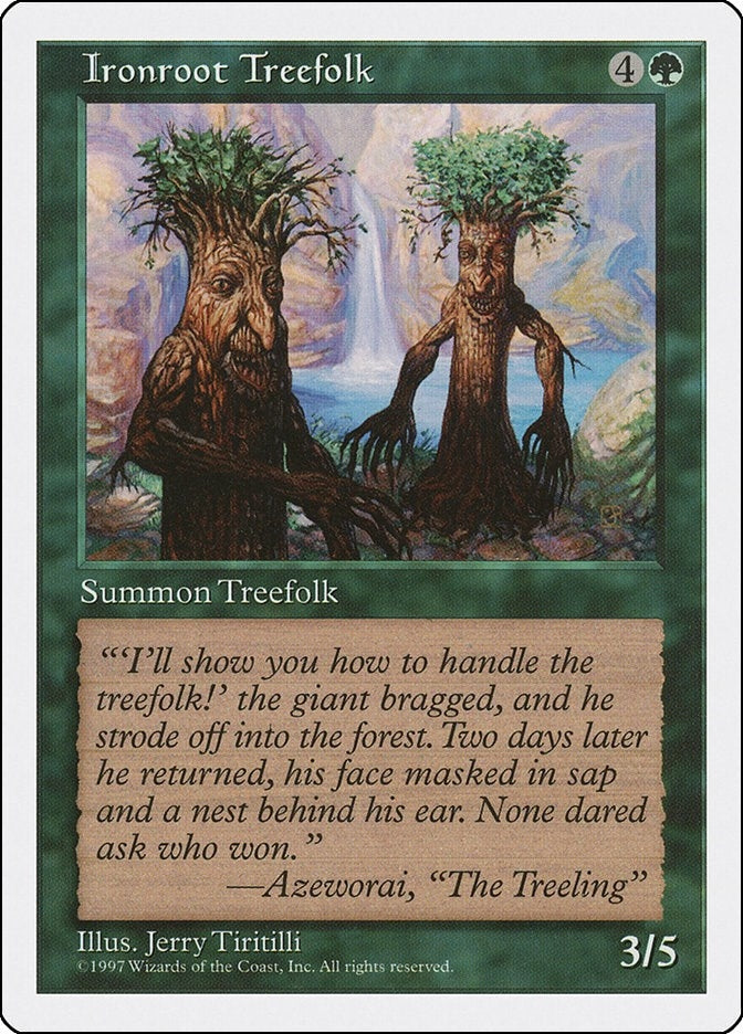 Image for Ironroot Treefolk (5ED) - Magic: The Gathering