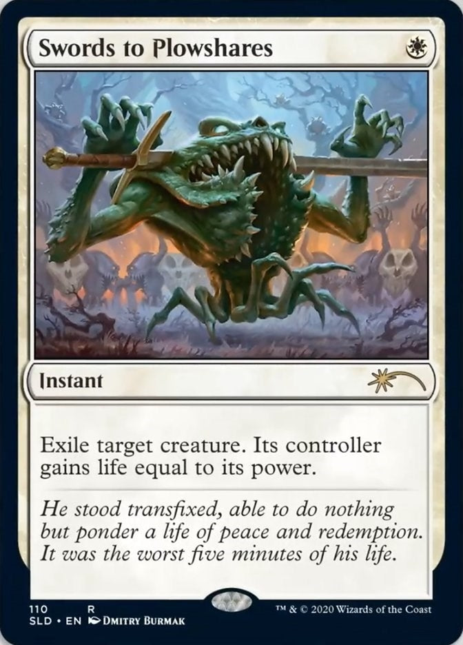 Image for Swords to Plowshares (110) (110) (SLD) - Magic: The Gathering