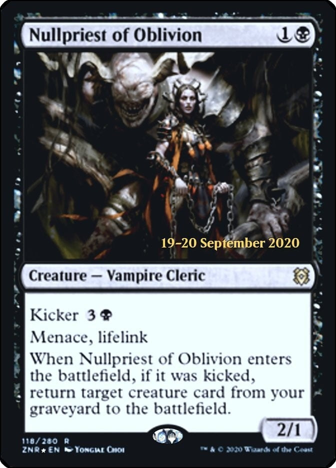 Image for Nullpriest of Oblivion (118) (PRE) - Magic: The Gathering