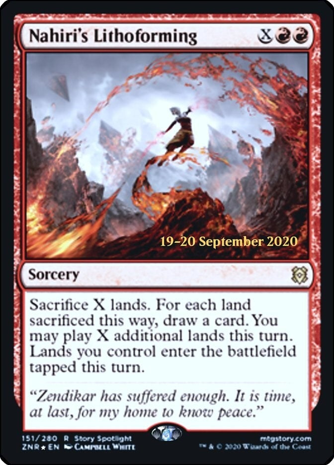 Image for Nahiri's Lithoforming (151) (PRE) - Magic: The Gathering