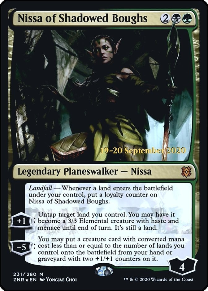 Image for Nissa of Shadowed Boughs (231) (PRE) - Magic: The Gathering