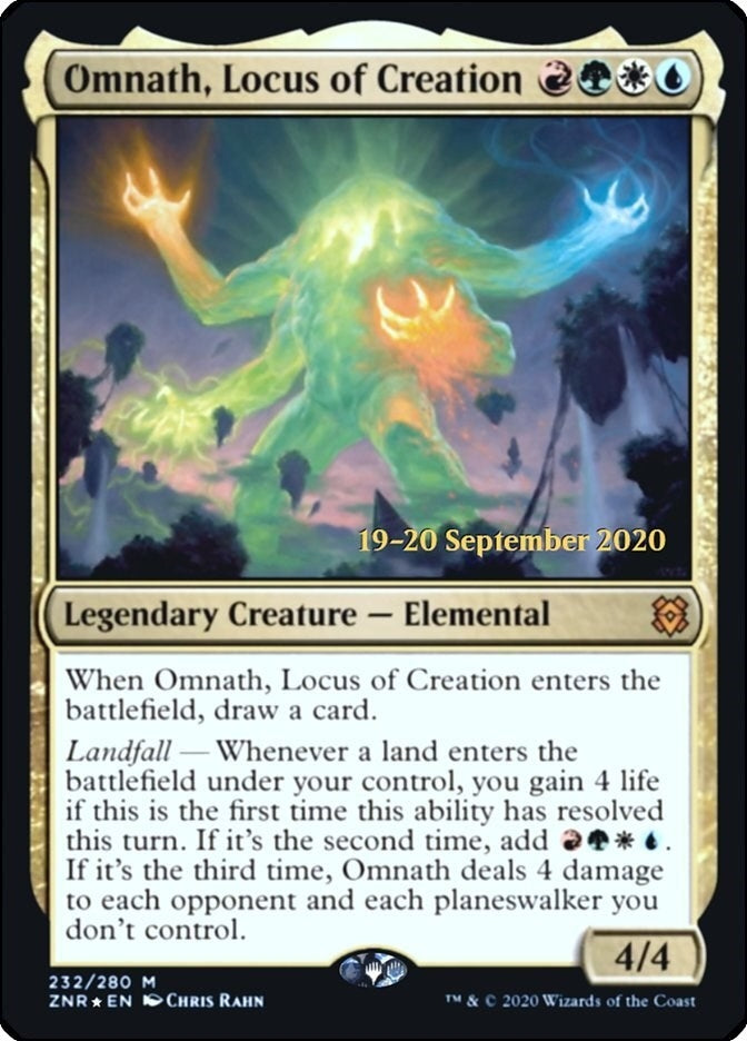 Image for Omnath, Locus of Creation (232) (PRE) - Magic: The Gathering