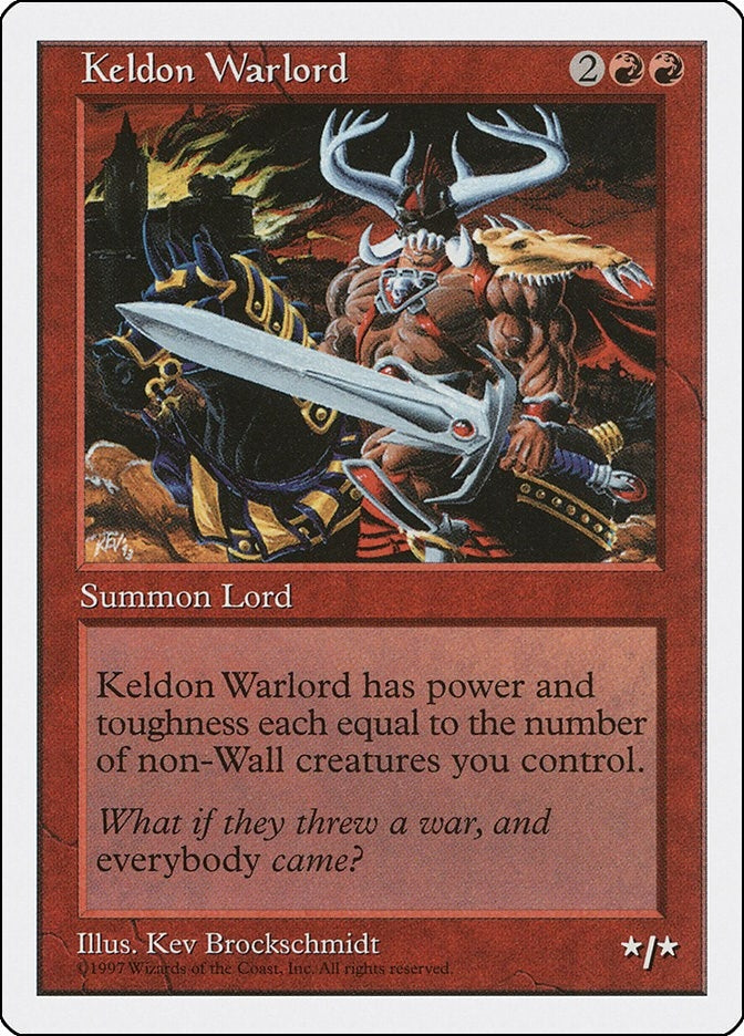 Image for Keldon Warlord (5ED) - Magic: The Gathering