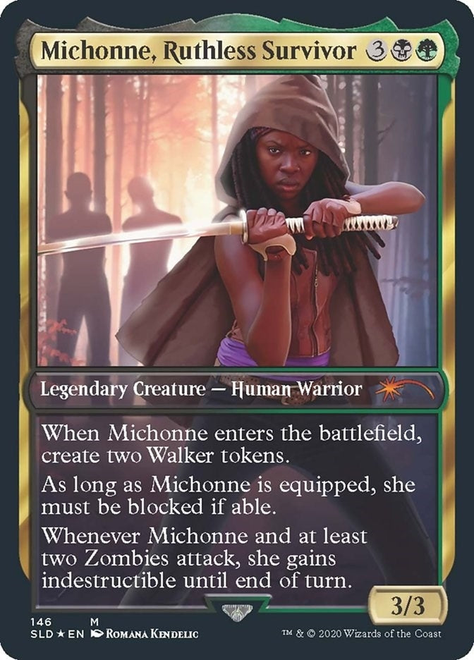 Image for Michonne, Ruthless Survivor (146) (SLD) - Magic: The Gathering