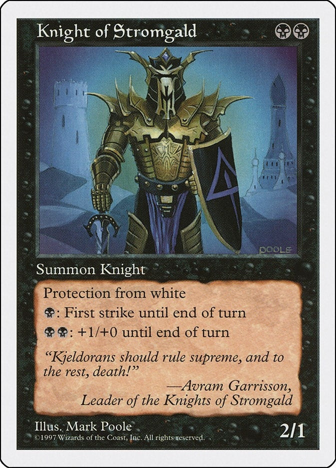 Image for Knight of Stromgald (5ED) - Magic: The Gathering