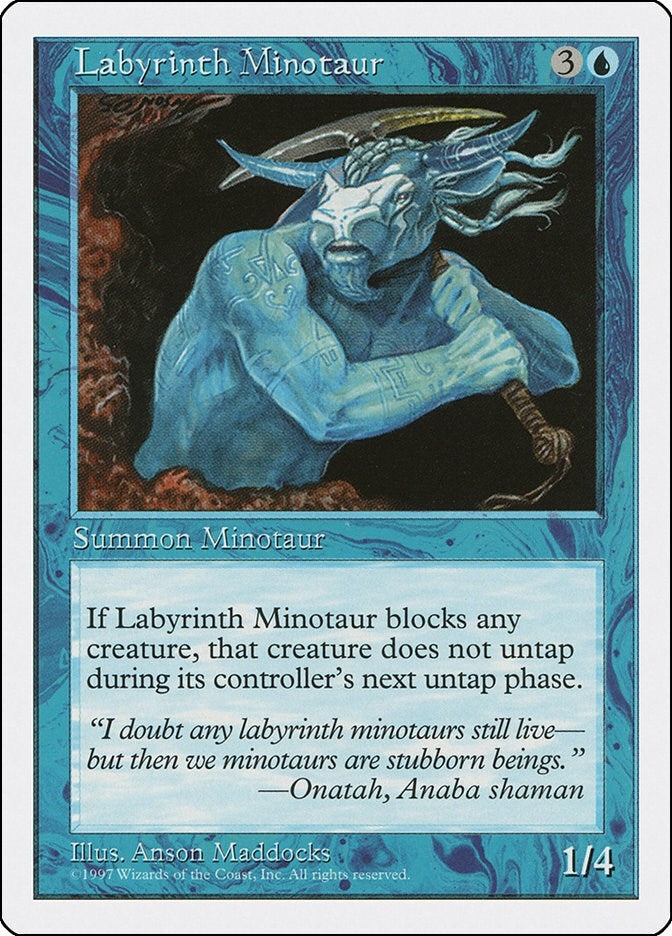 Image for Labyrinth Minotaur (5ED) - Magic: The Gathering
